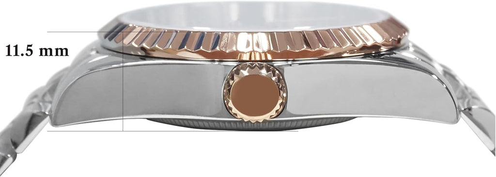 Reloj Clásico de Diamantes con Cristal de Zafiro