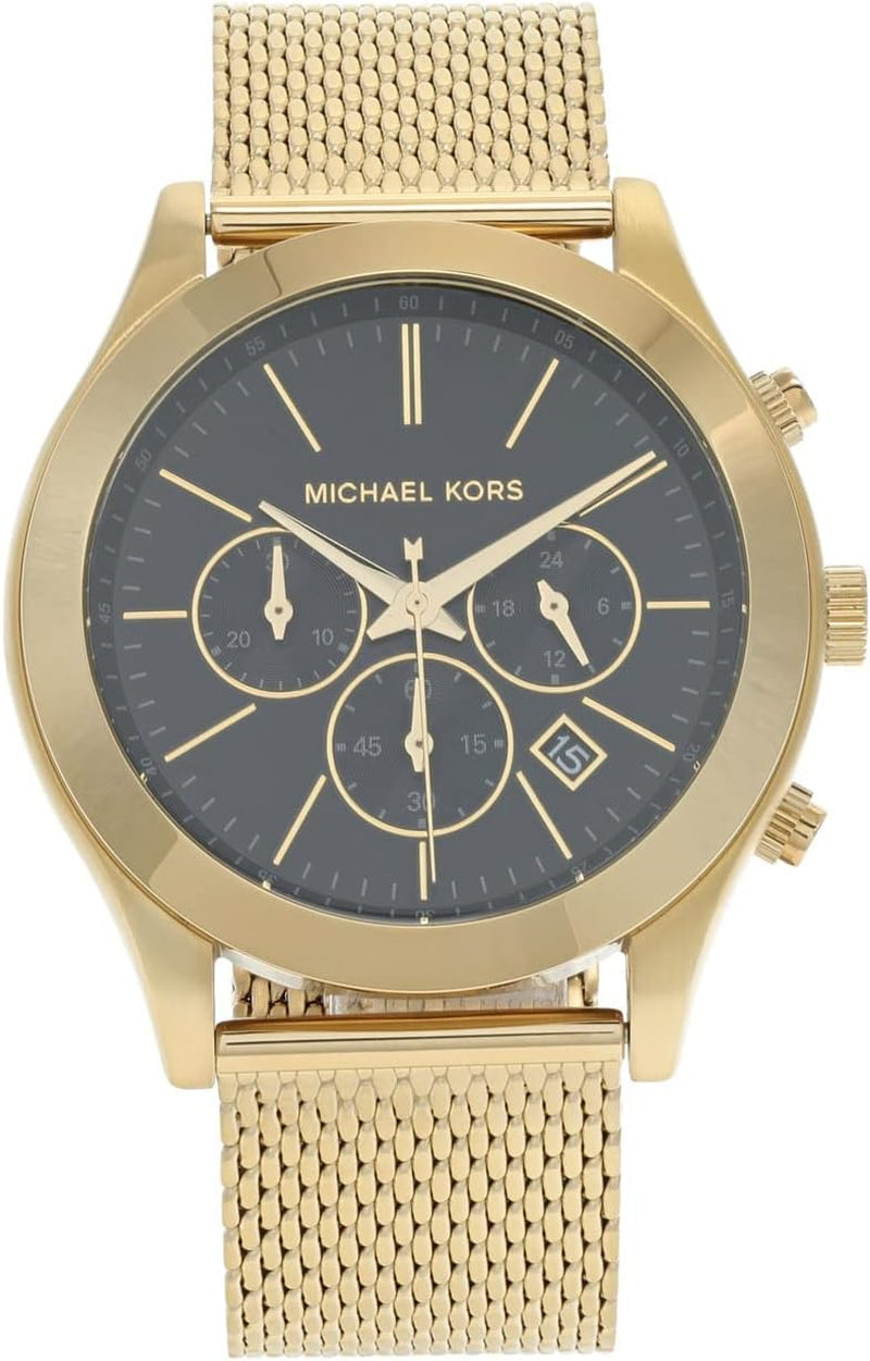 Reloj Elegante Acero Dorado Beige