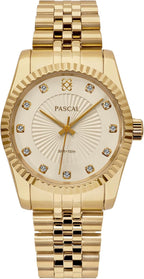 Reloj Clásico de Diamantes con Cuarzo Suizo