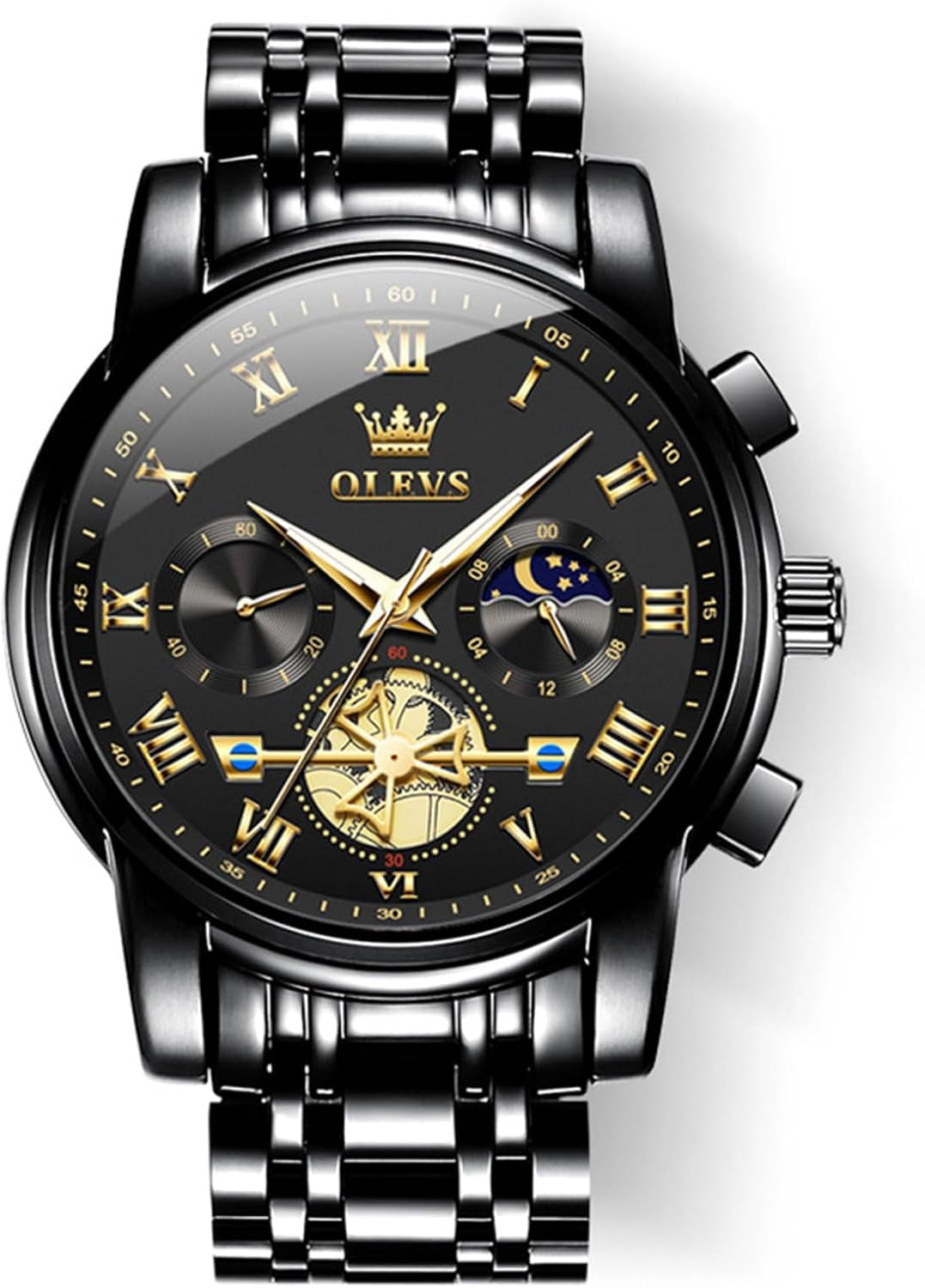 Reloj Elegante Multifunción de Acero