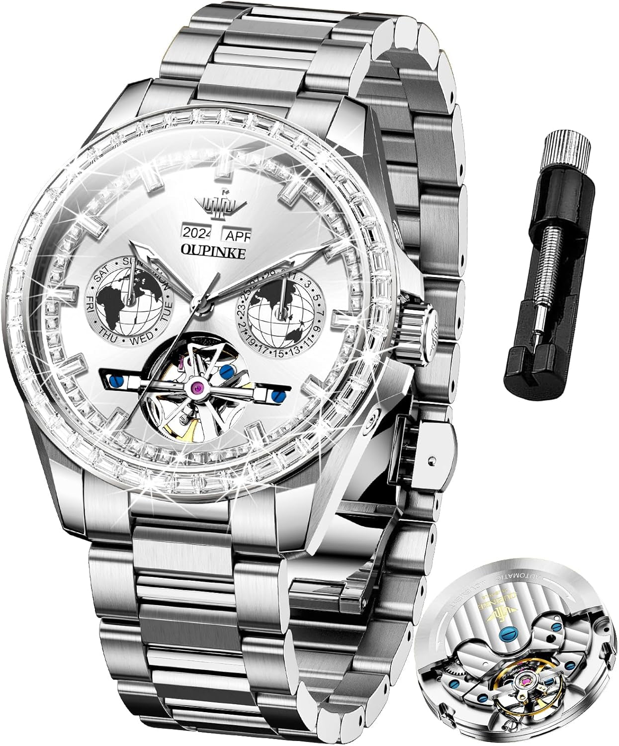 Reloj Automático Esqueleto de Lujo