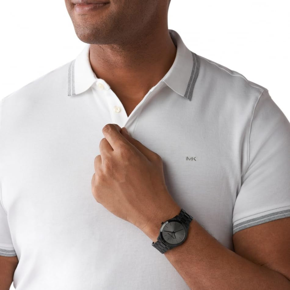 Reloj Elegante Acero Dorado Beige