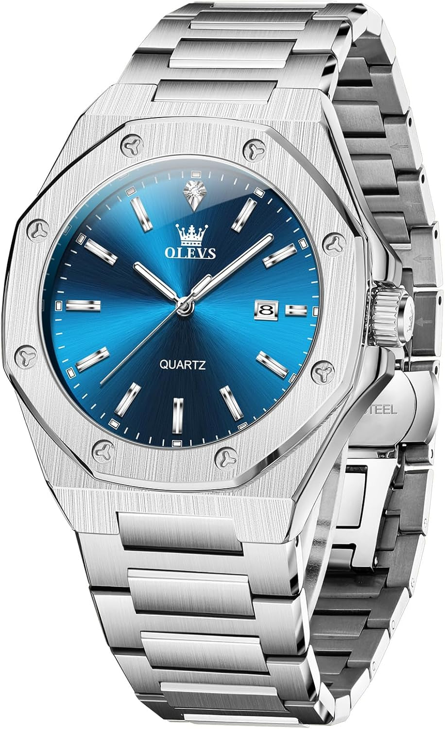 Reloj Octagonal de Acero para Hombre