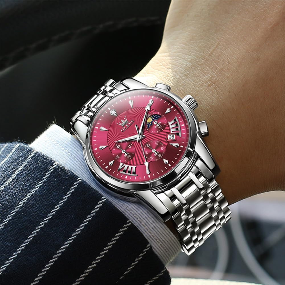 Reloj Cronógrafo de Acero Inoxidable para Hombre