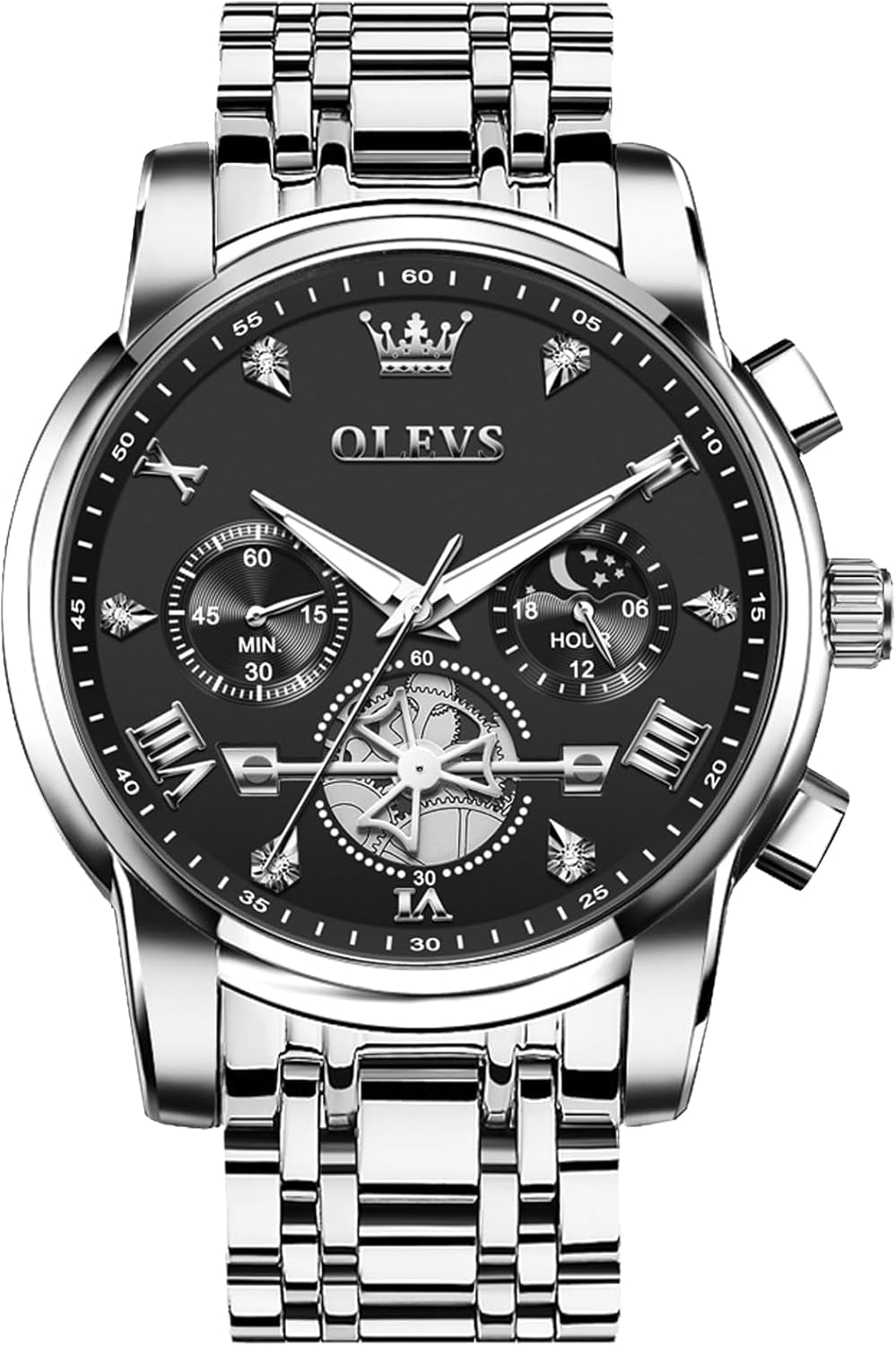 Reloj Deportivo Multifunción de Acero