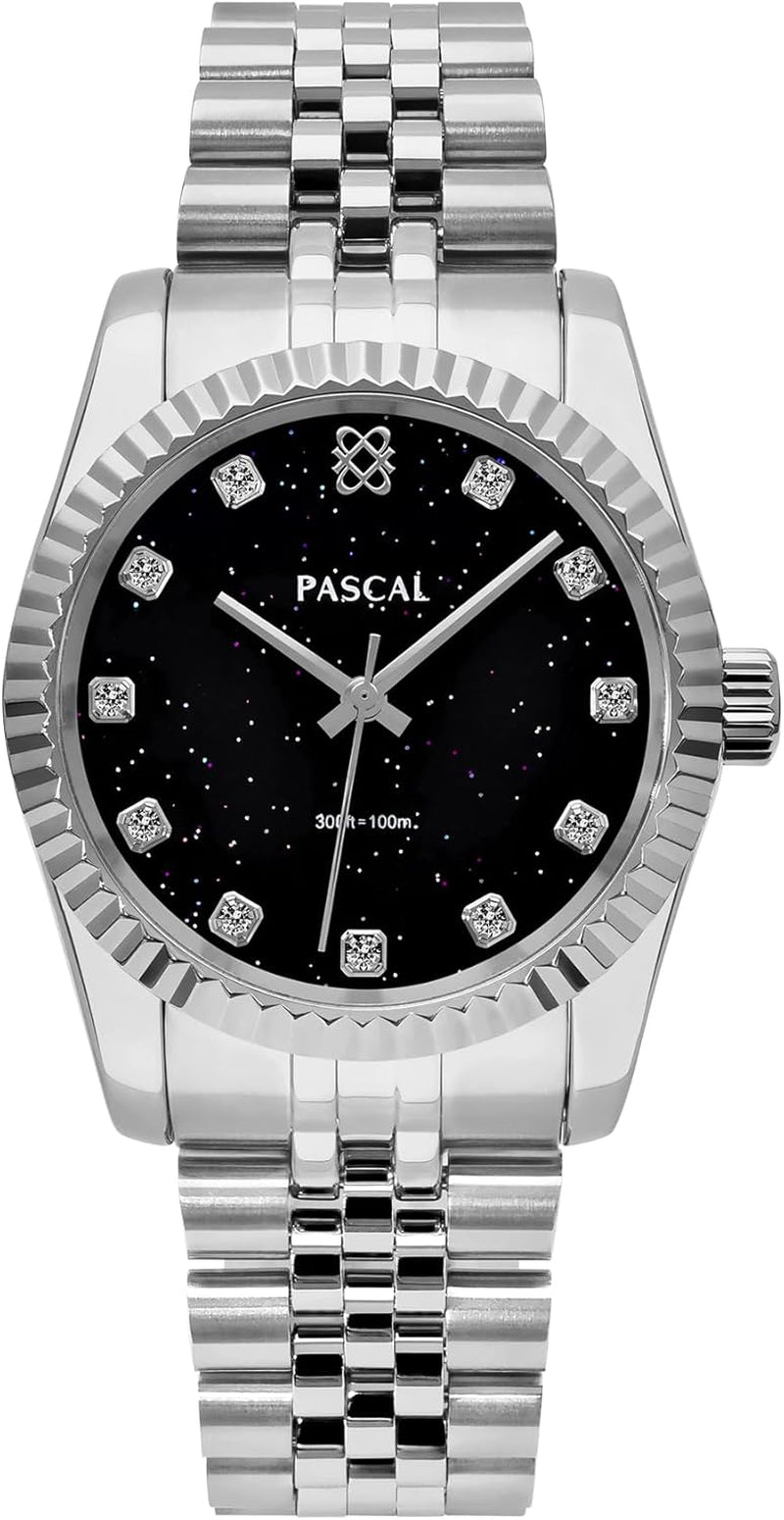 Reloj Clásico de Diamantes con Cuarzo Suizo