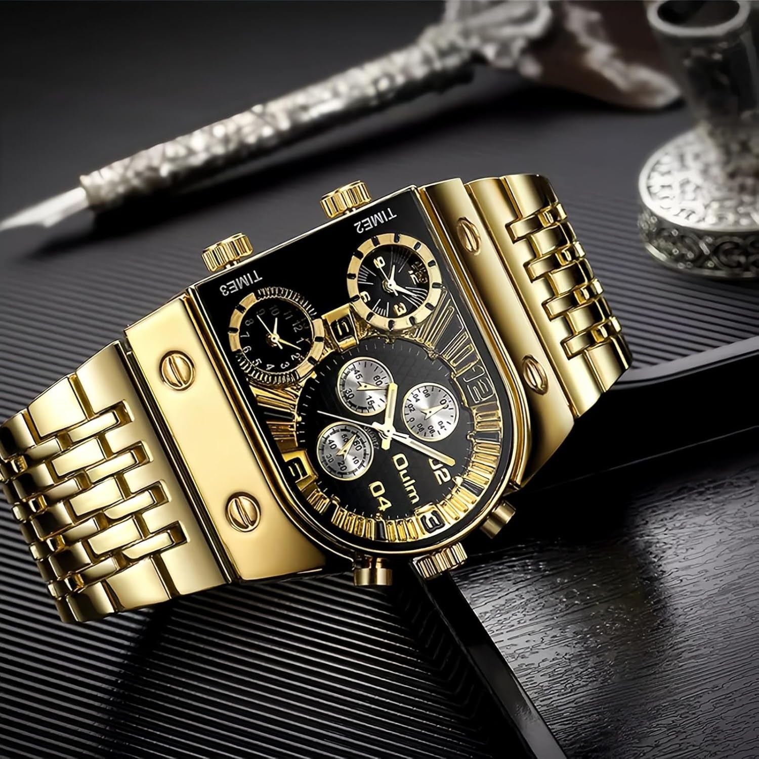Reloj Rectangular de Lujo para Hombre