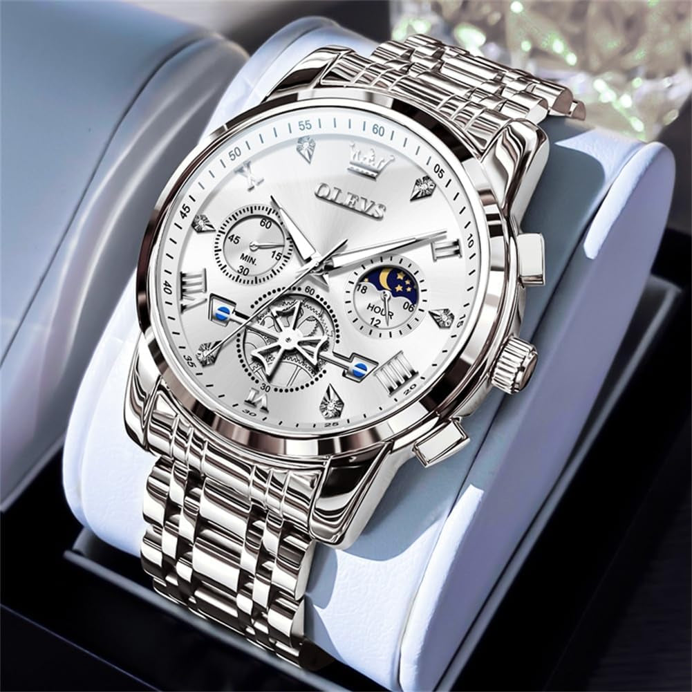 Reloj Cronógrafo Ejecutivo de Acero Inoxidable