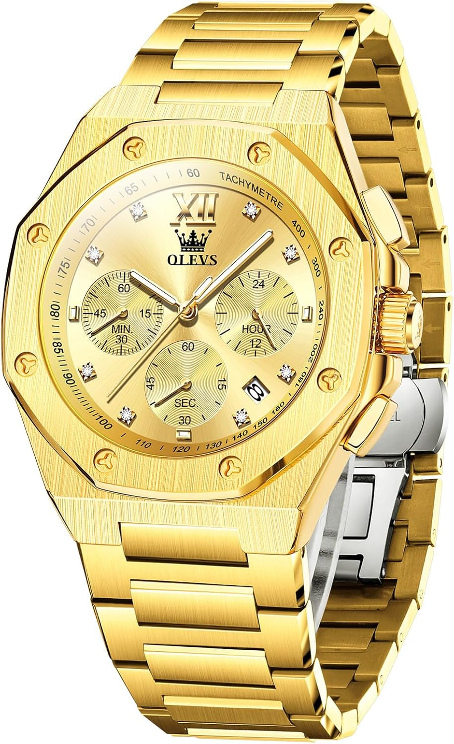 Reloj Octagonal de Acero para Hombre