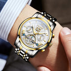 Reloj Automático Esqueleto de Acero