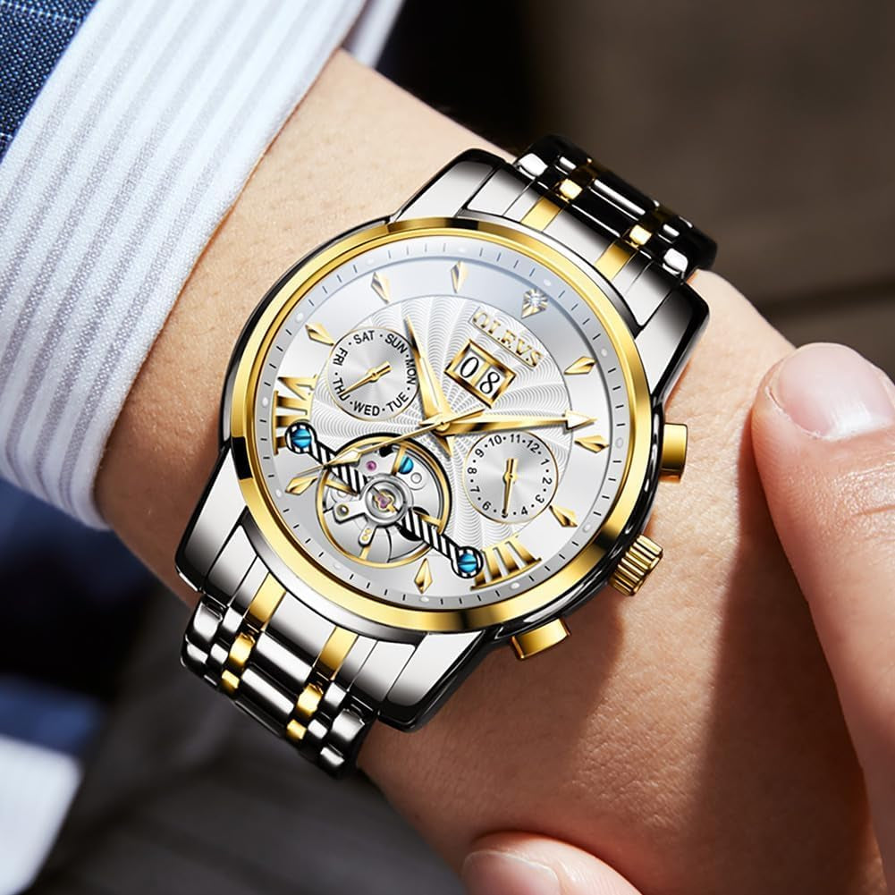 Reloj Automático Esqueleto de Acero