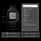Fashion Men Watches Waterproof Sports Digital LED Alarm Chrono Electronic Clock Man Student Wristwatch Relogio Masculino
