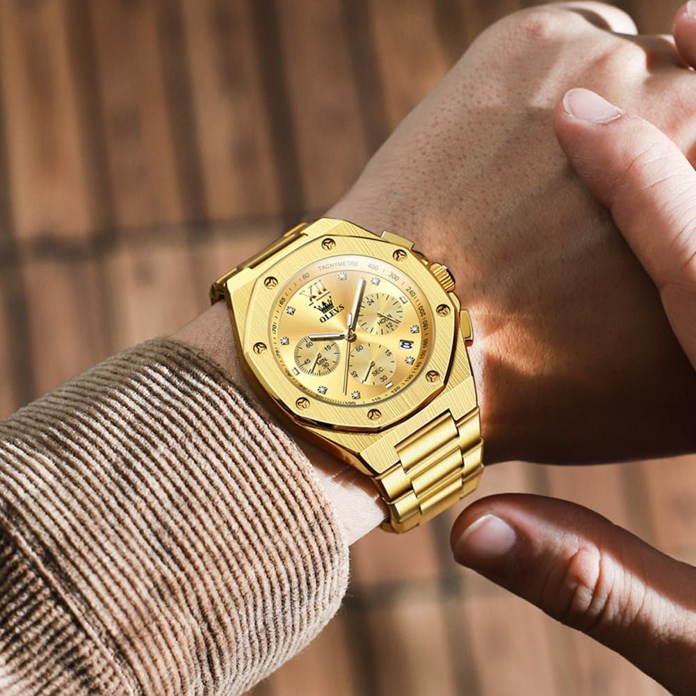 Reloj Octagonal de Acero para Hombre