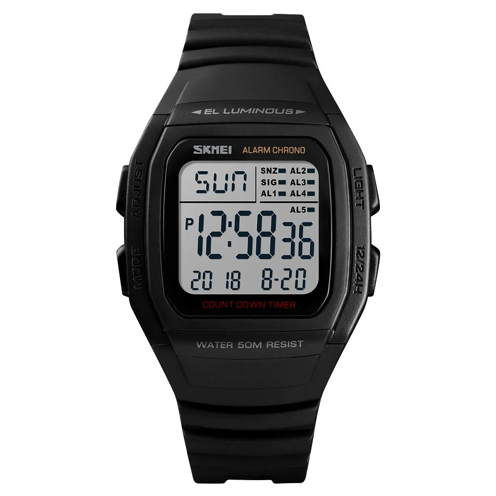 Fashion Men Watches Waterproof Sports Digital LED Alarm Chrono Electronic Clock Man Student Wristwatch Relogio Masculino
