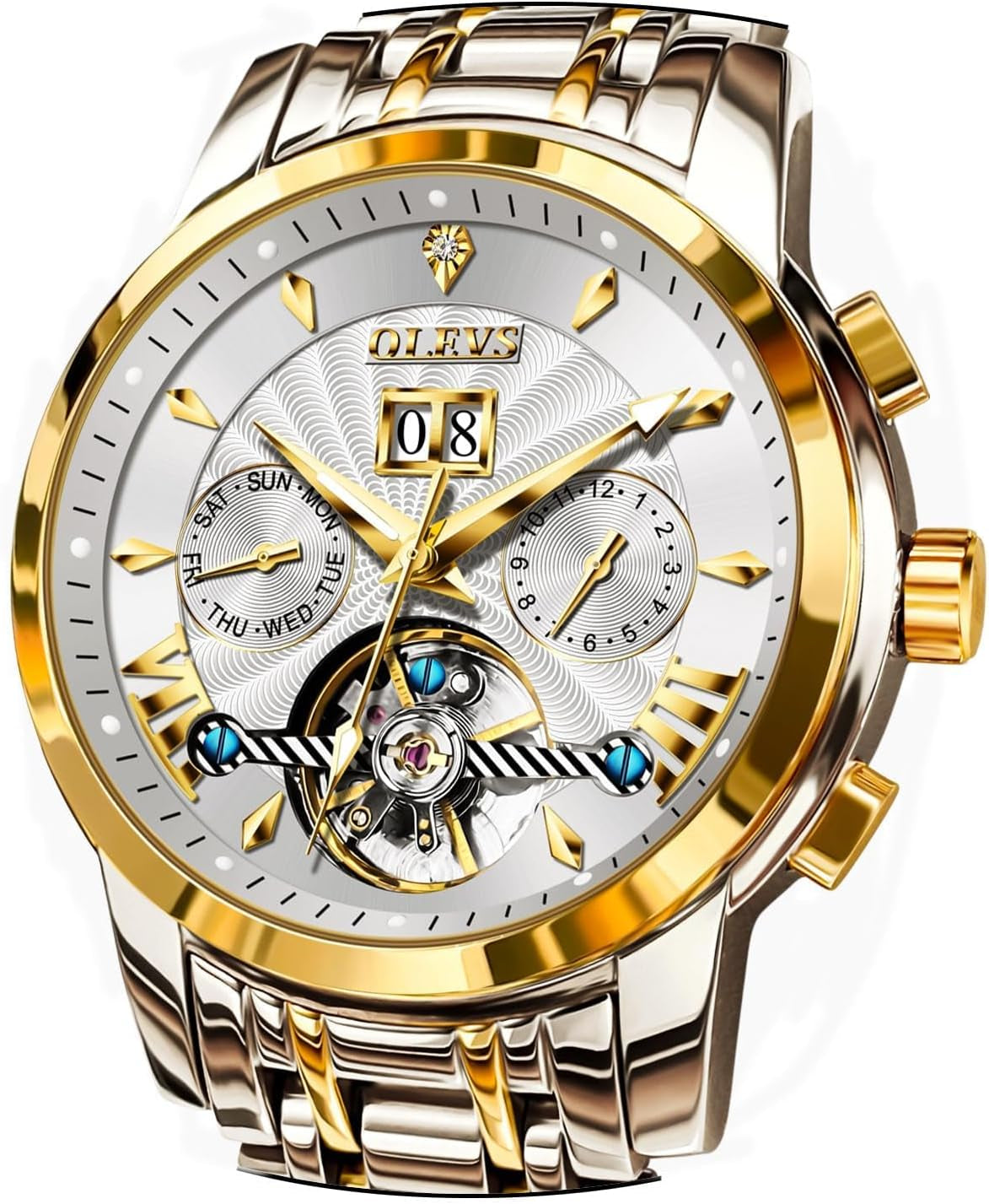 Reloj Automático Esqueleto de Acero