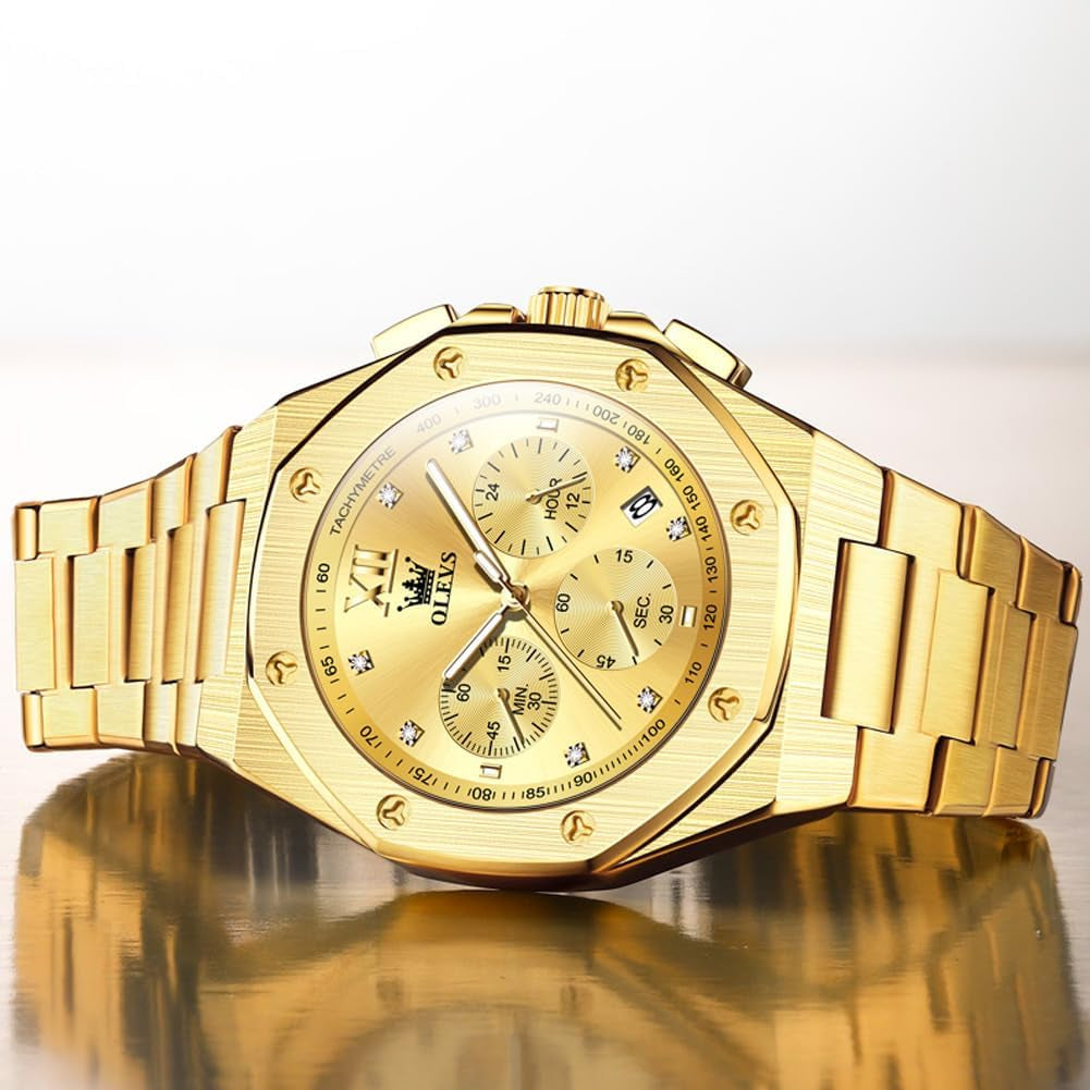 Reloj Octagonal de Acero para Hombre