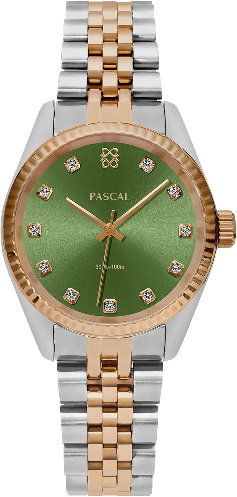 Reloj Clásico de Diamantes con Cuarzo Suizo