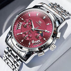 Reloj Cronógrafo de Acero Inoxidable para Hombre