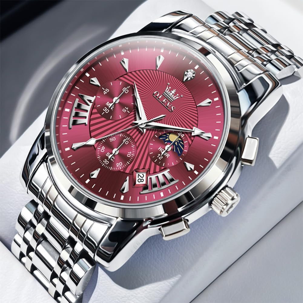 Reloj Cronógrafo de Acero Inoxidable para Hombre