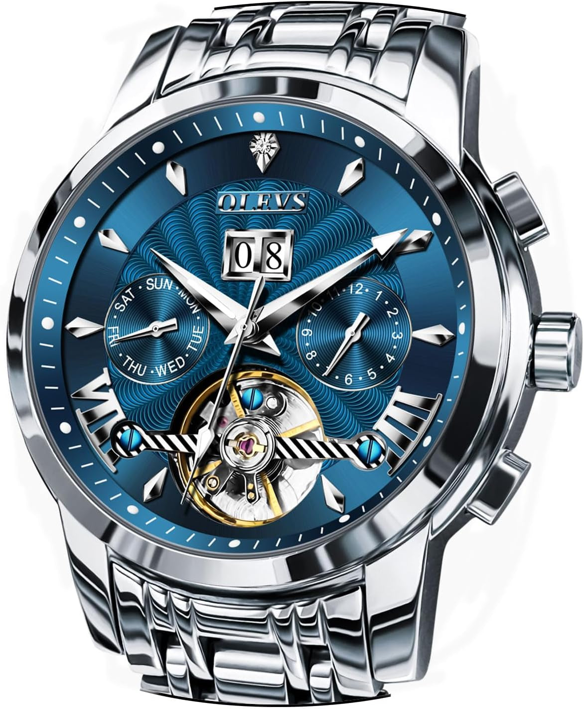 Reloj Automático Esqueleto de Acero