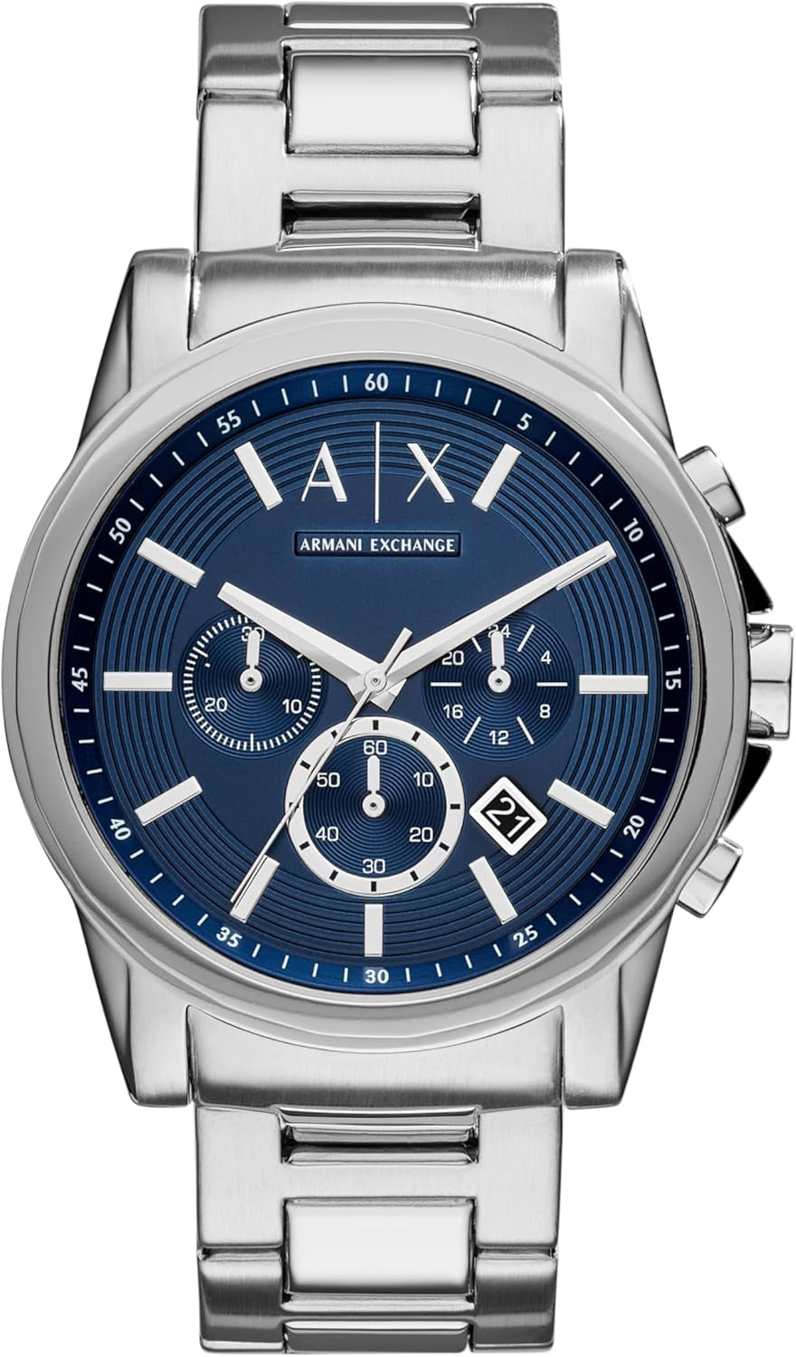Reloj Cronógrafo de Acero Inoxidable para Hombre