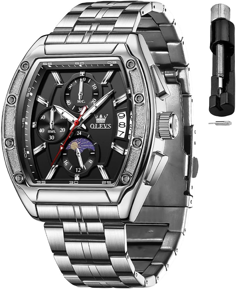 Reloj Cuadrado Cronógrafo para Hombre