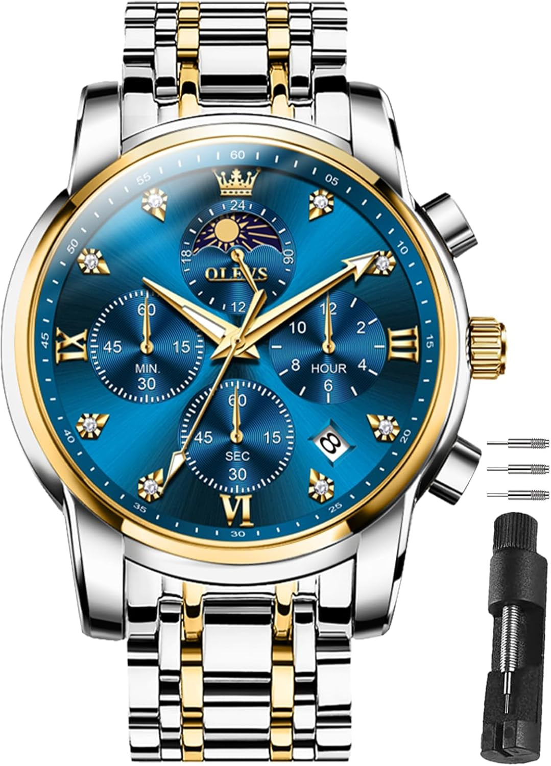 Reloj Cronógrafo Ejecutivo de Acero Inoxidable
