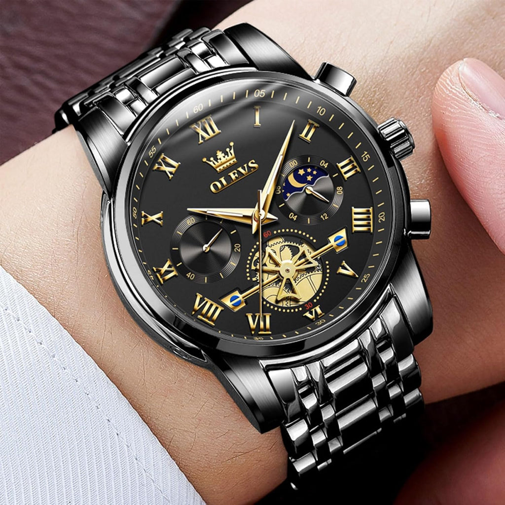 Reloj Elegante Multifunción de Acero