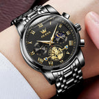 Reloj Elegante Multifunción de Acero