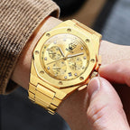 Reloj Octagonal de Acero para Hombre