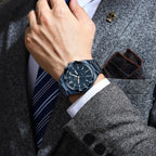 Sport Original Men Clock Quartz Date Week Luxury Man Wristwatch Waterproof Luminous Stainless Steel Men'S Watches Reloj