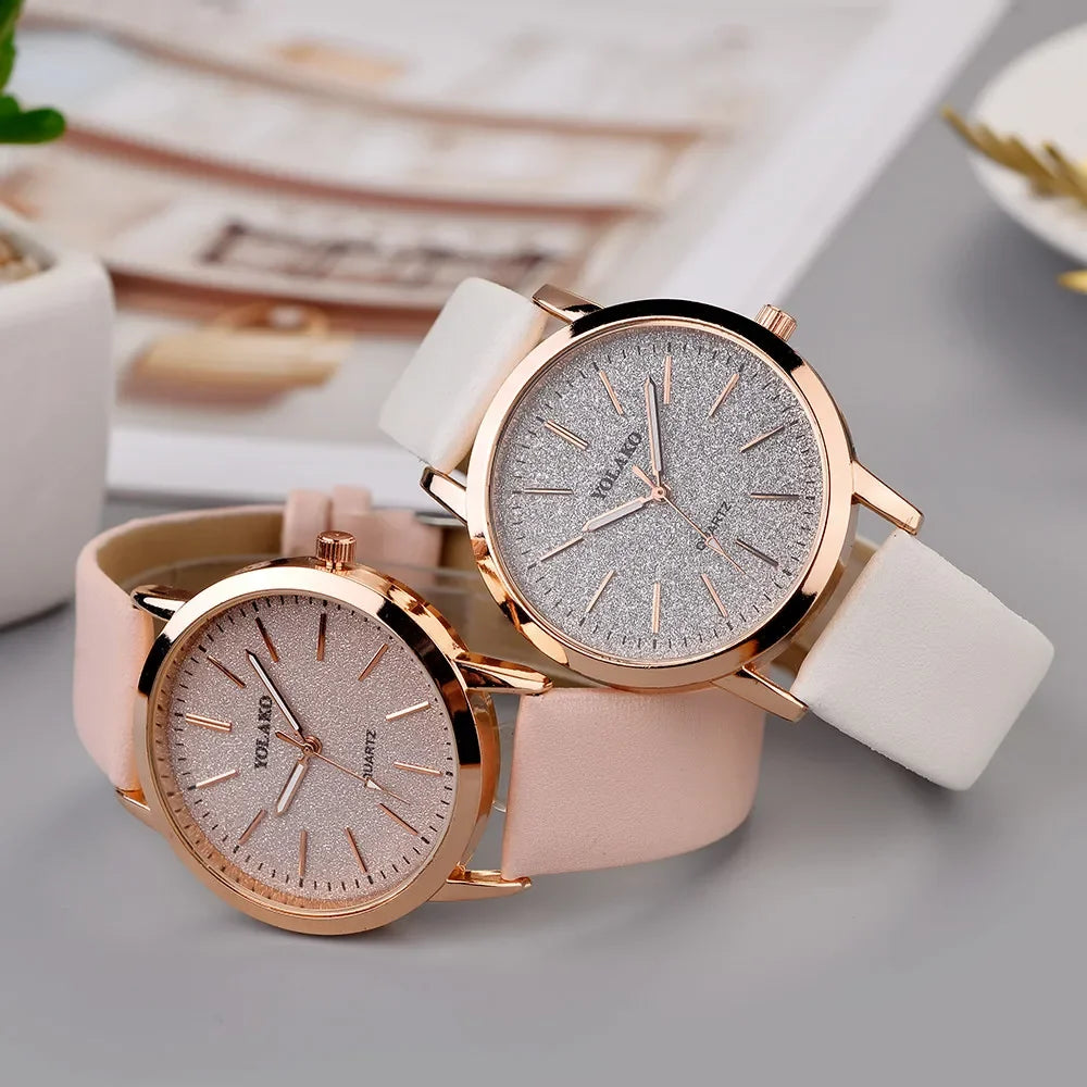 Women'S Watches Brand Luxury Fashion Ladies Watch Leather Watch Women Female Quartz Wristwatches Montre Femme Reloj Mujer
