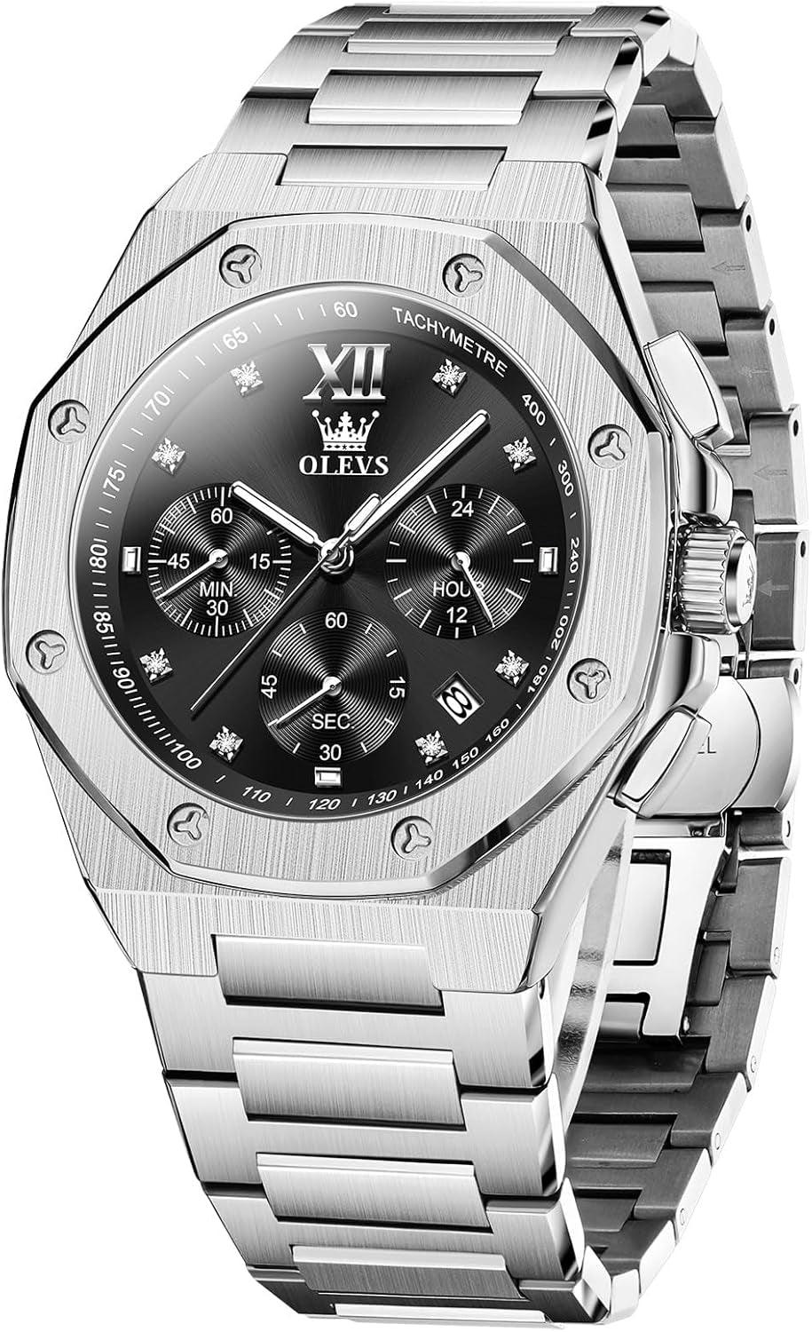 Reloj Octagonal de Acero para Hombre