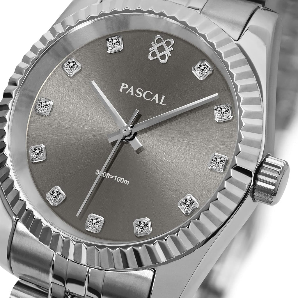 Reloj Clásico de Diamantes con Cuarzo Suizo