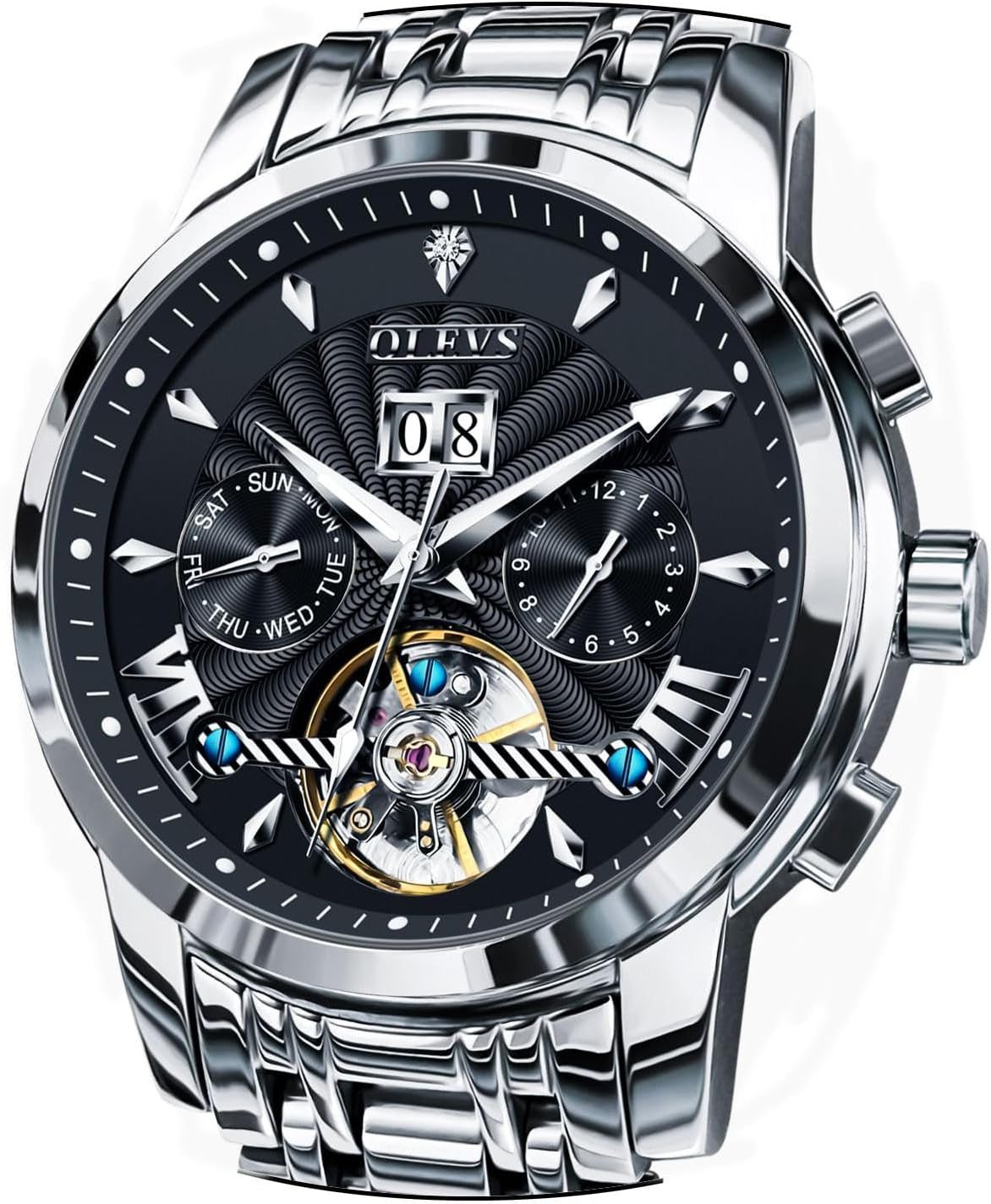 Reloj Automático Esqueleto de Acero