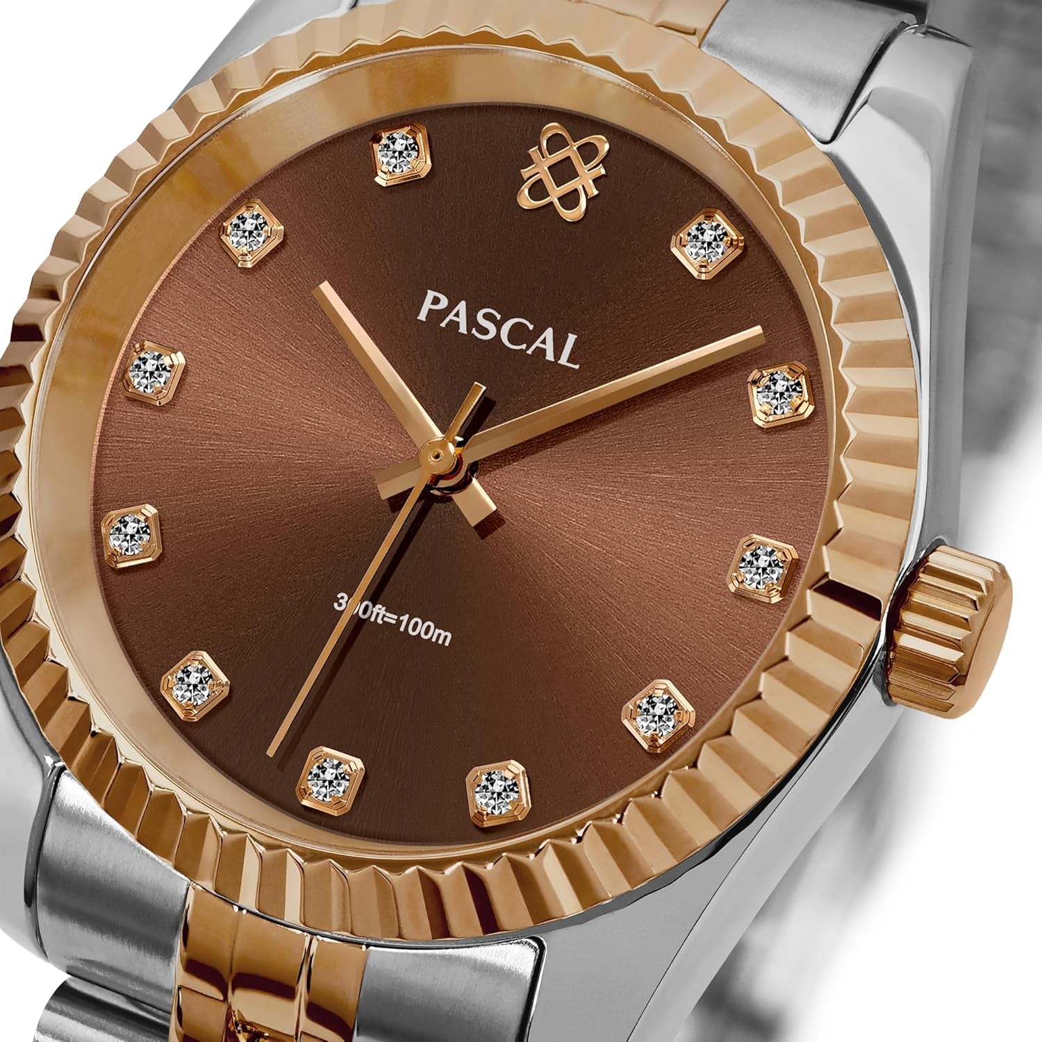 Reloj Clásico de Diamantes con Cristal de Zafiro