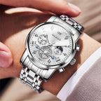 Reloj Cronógrafo Ejecutivo de Acero Inoxidable