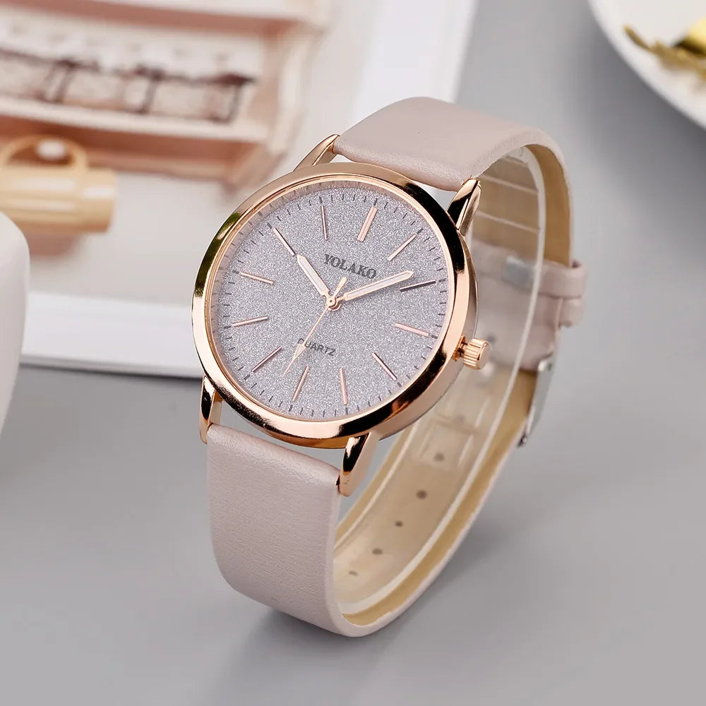 Women'S Watches Brand Luxury Fashion Ladies Watch Leather Watch Women Female Quartz Wristwatches Montre Femme Reloj Mujer