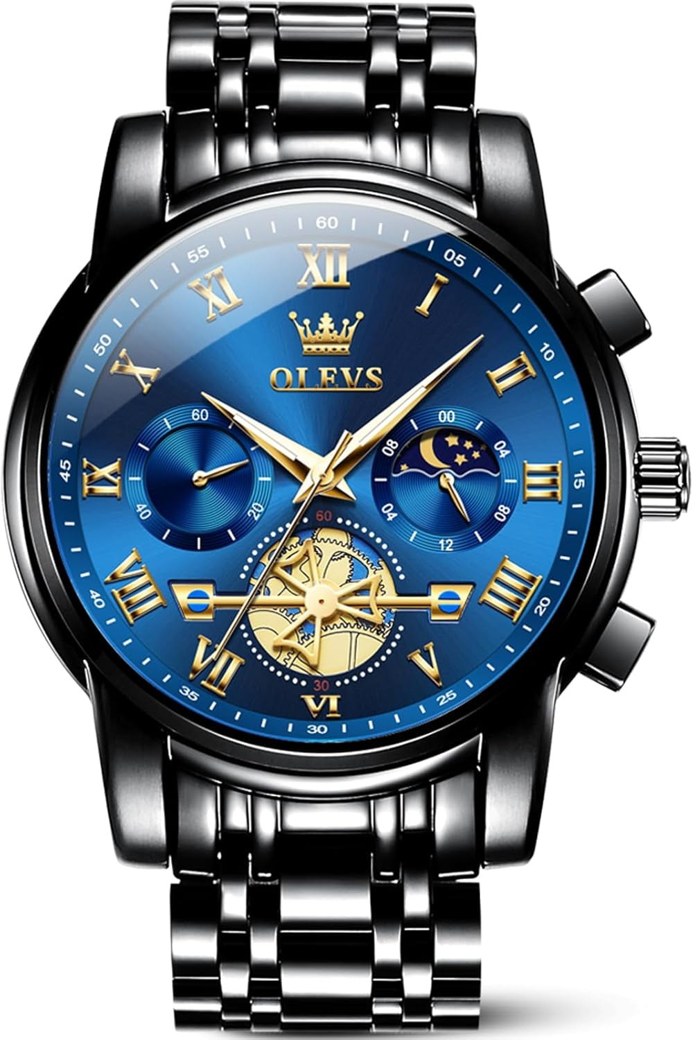 Reloj Elegante Multifunción de Acero