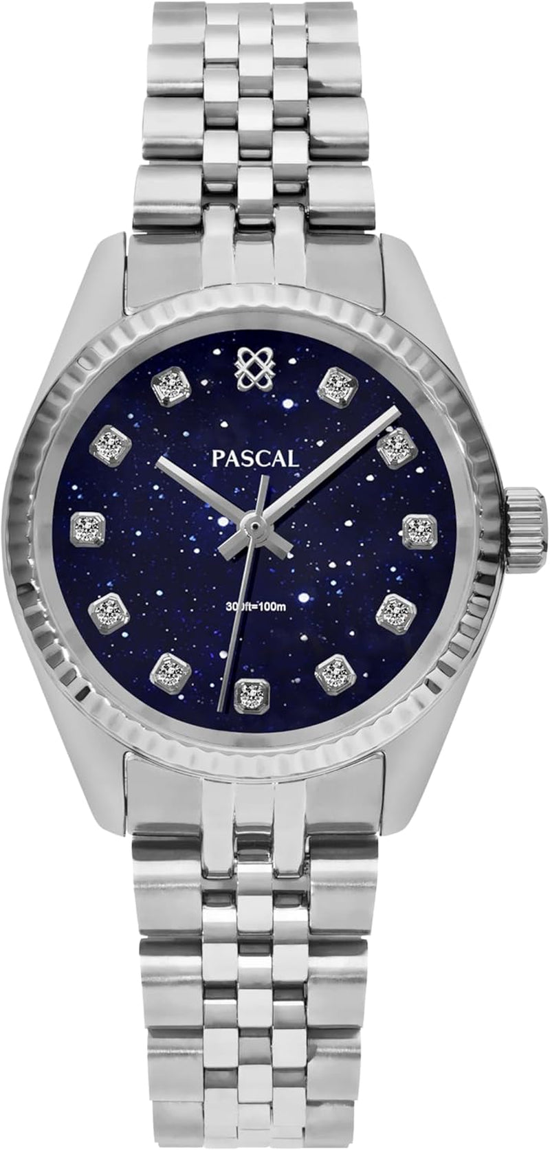 Reloj Clásico de Diamantes con Cristal de Zafiro