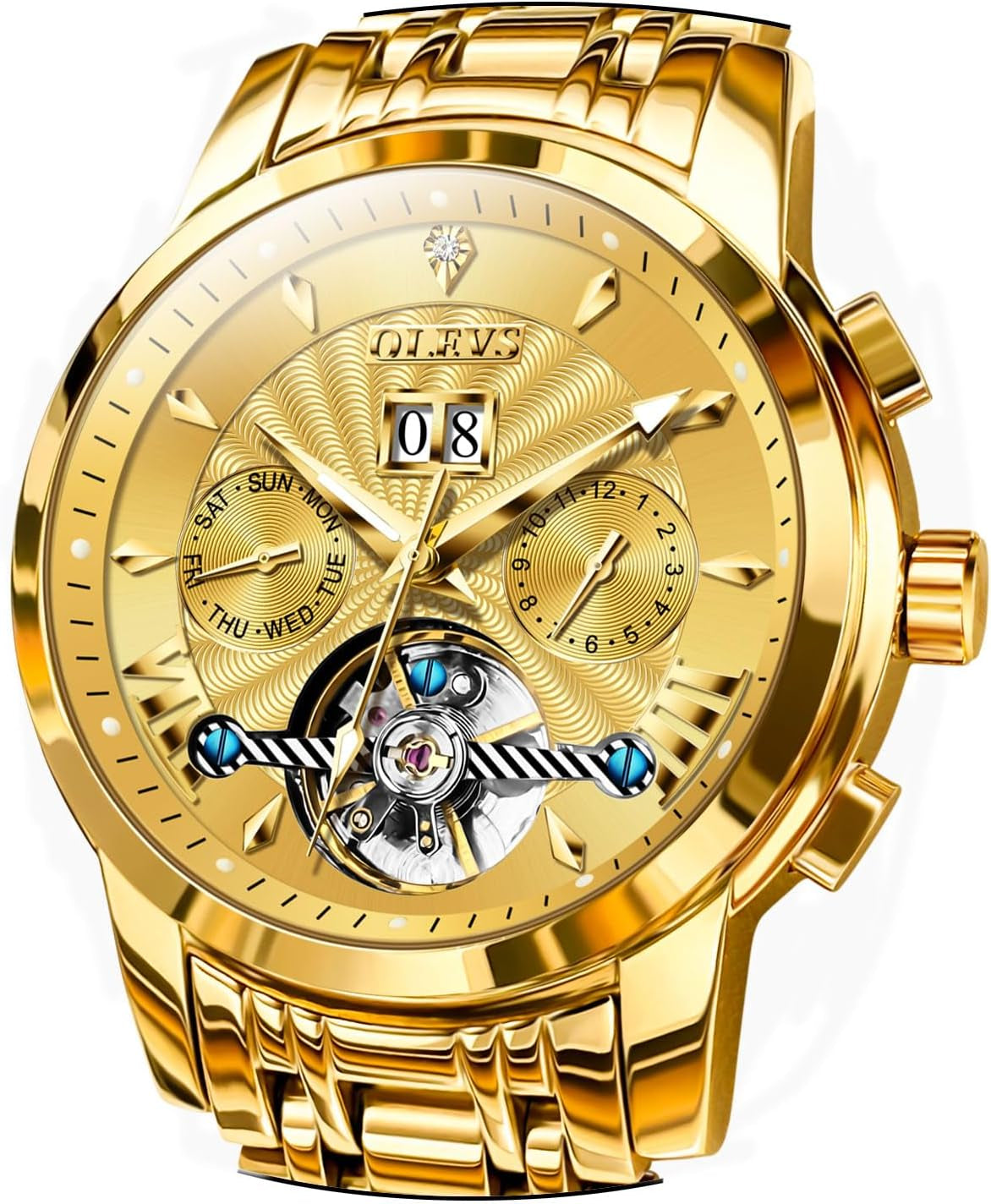 Reloj Automático Esqueleto de Acero