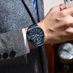 Sport Original Men Clock Quartz Date Week Luxury Man Wristwatch Waterproof Luminous Stainless Steel Men'S Watches Reloj