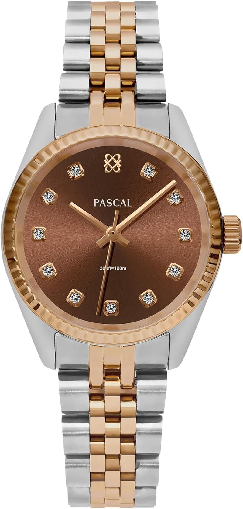 Reloj Clásico de Diamantes con Cristal de Zafiro