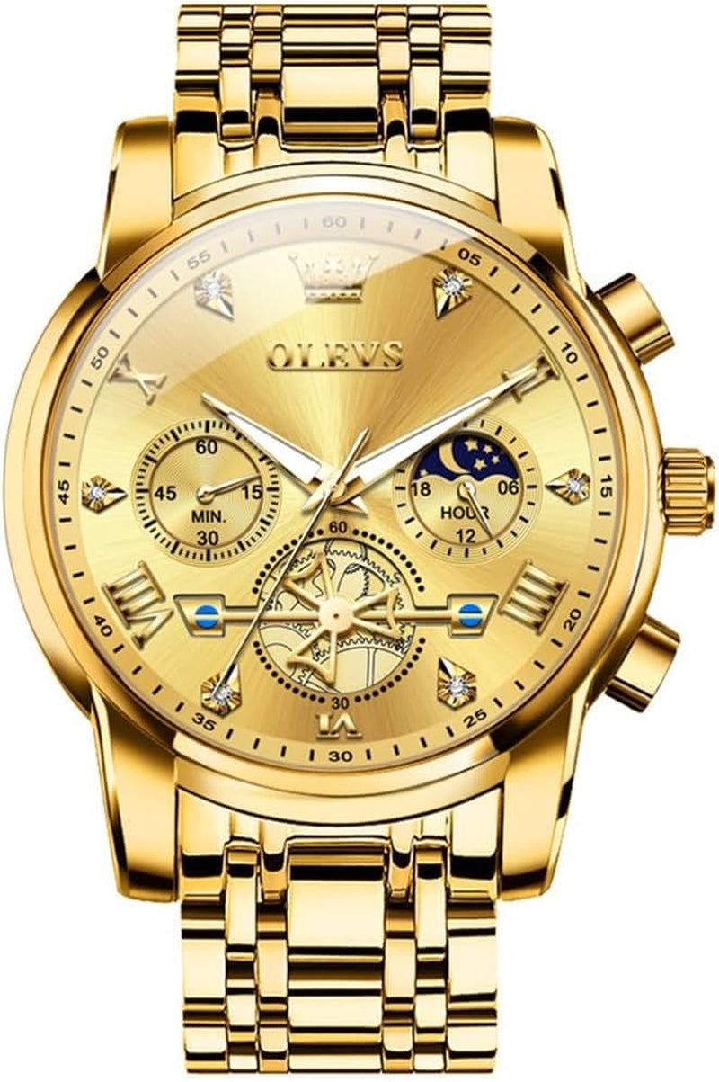 Reloj Cronógrafo de Acero Inoxidable para Hombre