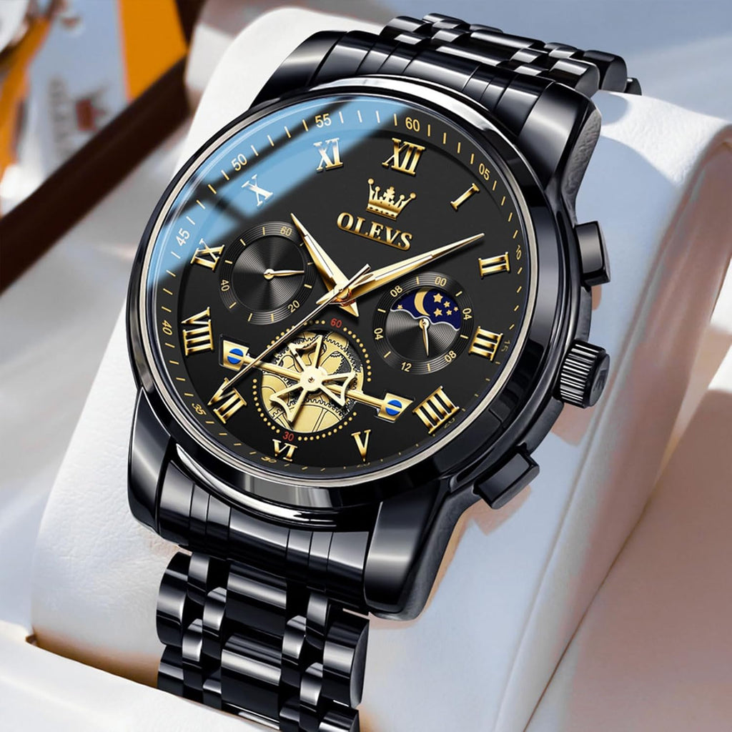Reloj Elegante Multifunción de Acero