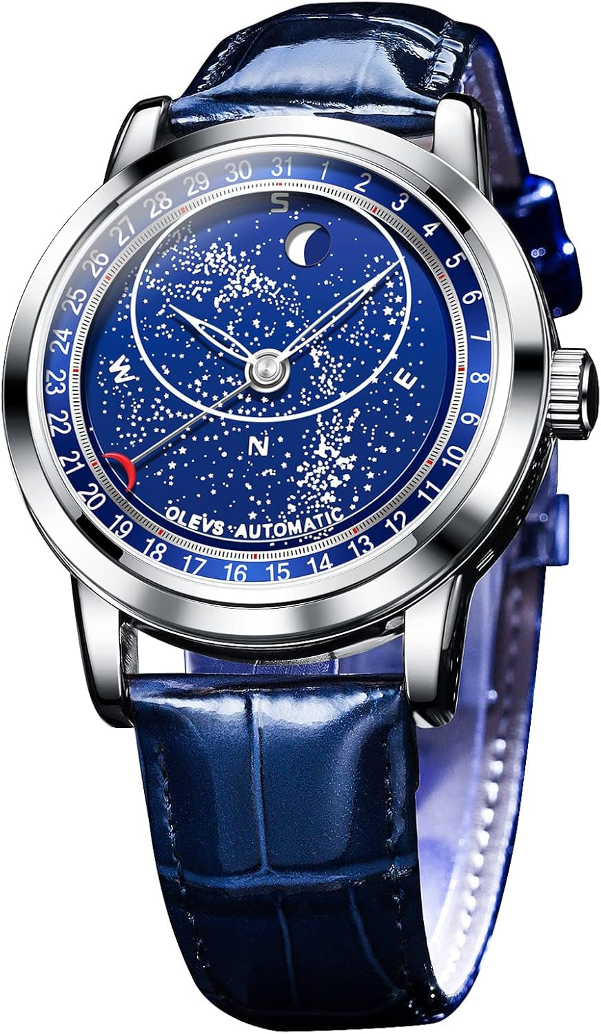 Reloj Mecánico Automático Esqueleto Dorado para Hombre