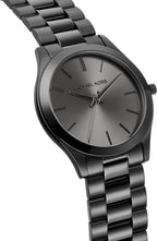 Reloj Elegante Acero Dorado Beige