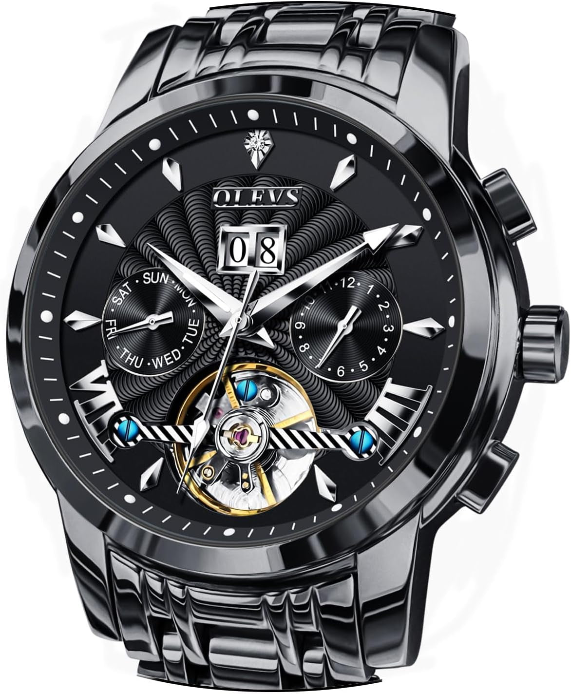 Reloj Automático Esqueleto de Acero
