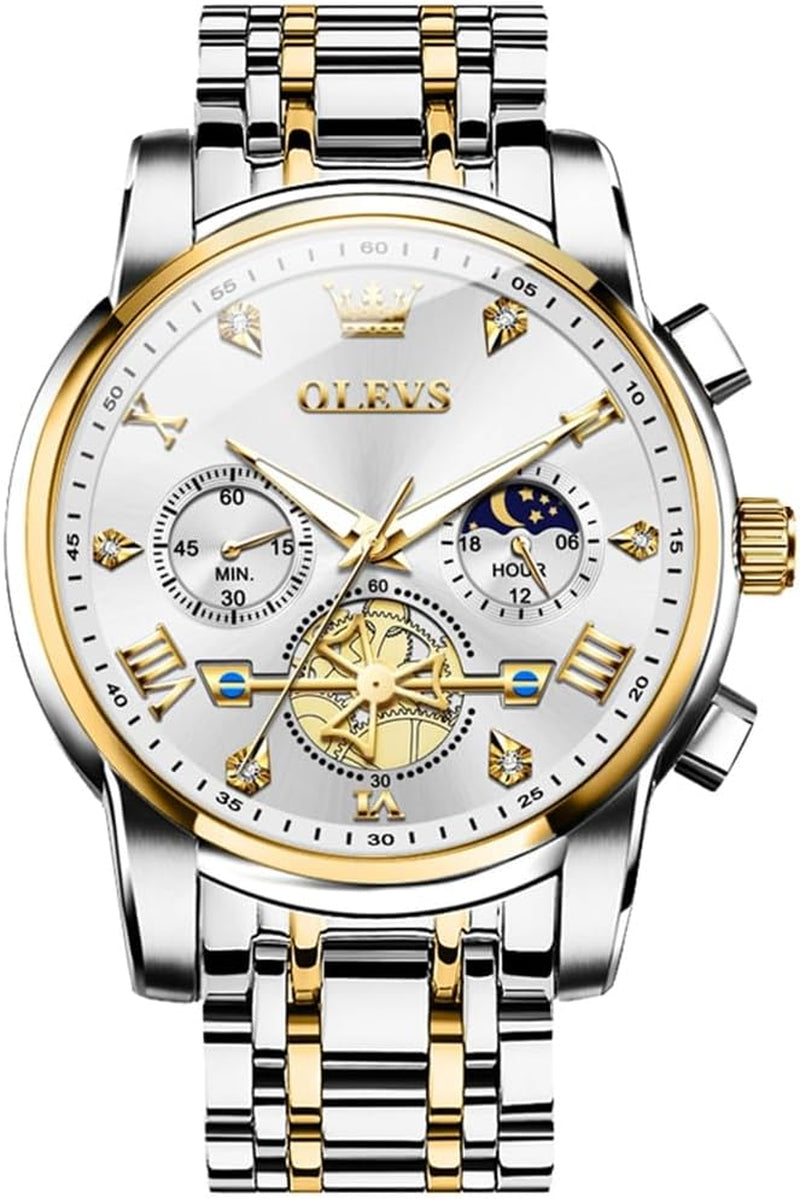 Reloj Cronógrafo de Acero Inoxidable para Hombre